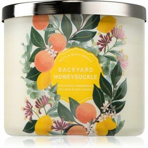 Bath & Body Works Backyard Honeysuckle vonná svíčka 411 g obraz