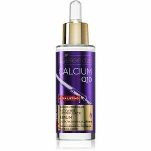 Bielenda Calcium + Q10 Concentrated actively lifting anti-wrinkle serum day/night liftingové sérum pro zpevnění kontur obličeje na den i noc 30 ml obraz