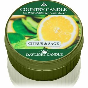 Country Candle Citrus & Sage čajová svíčka 42 g obraz