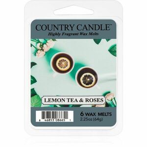 Country Candle Lemon Tea & Roses vosk do aromalampy 64 g obraz