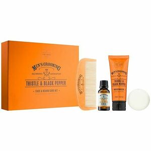 Scottish Fine Soaps Men’s Grooming Thistle & Black Pepper sada (na obličej a vousy) pro muže obraz