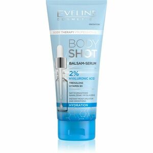 Eveline Cosmetics Body Shot 2% Hyaluronic Acid hloubkově hydratační balzám pro suchou pokožku 200 ml obraz