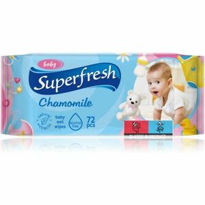 Superfresh Baby Chamomile dětské jemné vlhčené ubrousky pro citlivou pokožku 72 ks obraz