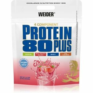 Weider Protein 80 Plus syrovátkový protein s aminokyselinami příchuť Strawberry 2000 g obraz