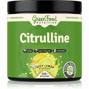 GreenFood Nutrition Citrulline podpora sportovního výkonu příchuť Juicy Lemon 240 g obraz