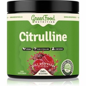 GreenFood Nutrition Citrulline podpora sportovního výkonu příchuť Juicy Raspberry 240 g obraz