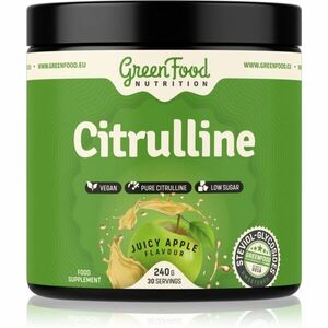 GreenFood Nutrition Citrulline podpora sportovního výkonu příchuť Juicy Apple 240 g obraz