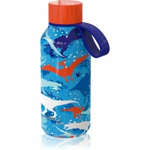 Quokka Solid Kids termoláhev s poutkem Dinosaur 330 ml obraz