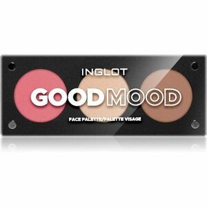 Inglot Face Palette rozjasňovač, bronzer a tvářenka odstín Good Mood 7 g obraz