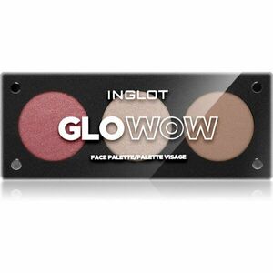 Inglot Face Palette rozjasňovač, bronzer a tvářenka odstín GLOWOW 7 g obraz