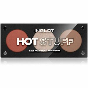 Inglot Face Palette rozjasňovač, bronzer a tvářenka odstín HOT STUFF 7 g obraz