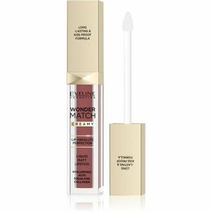 Eveline Cosmetics Wonder Match dlouhotrvající matná tekutá rtěnka s kyselinou hyaluronovou odstín 07 Toffee 6.8 ml obraz