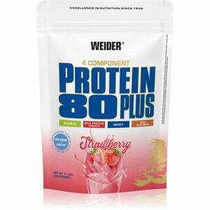 Weider Protein 80 Plus syrovátkový protein s aminokyselinami příchuť Strawberry 500 g obraz