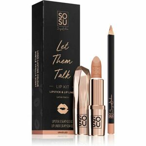 SOSU Cosmetics Let Them Talk Lip Kit sada na rty Unveiled odstín obraz