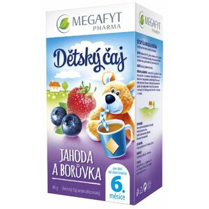 MEGAFYT Dětský čaj jahoda a borůvka 20 x 2 g obraz