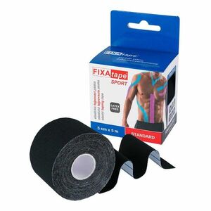 FIXATAPE SPORT kinesio tejpovací páska 5cm x 5m černá obraz