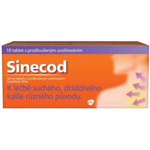 SINECOD 50mg, tablety proti suchému kašli 10 tablet obraz