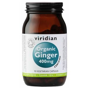 VIRIDIAN Ginger 400 mg Organic 90 kapslí obraz