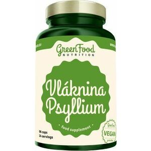 GREENFOOD NUTRITION Vláknina Psyllium 96 kapslí obraz