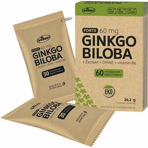 VITAR Ginkgo biloba 60mg + DMAE +Vitamín B6 EKO 60 kapslí obraz