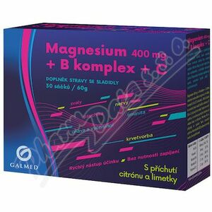 GALMED Magnesium 400 mg + B komplex + C sáčky 30 ks obraz