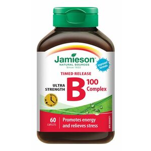 JAMIESON B-komplex 100 mg s postupným uvolňováním 60 tablet obraz