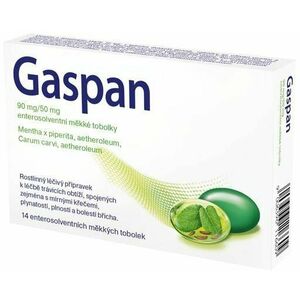 GASPAN 90mg/50mg enterosolventní 14 měkkých tobolek obraz