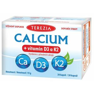 TEREZIA Calcium + Vitamin D3 a K2 30 kapslí obraz