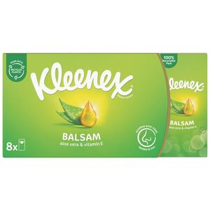 KLEENEX Kapesník papírový Balsam Hanks 8 x 9 ks obraz