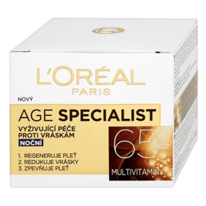 L'ORÉAL PARIS Age Specialist 65+ vyživující péče proti vráskám noční 50 ml obraz