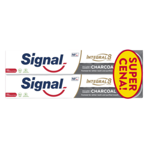 SIGNAL Integral 8 Charcoal Zubní pasta duopack 2 x 75 ml obraz