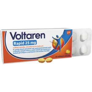 VOLTAREN Rapid 25 mg měkké tobolky proti bolesti 10 ks obraz