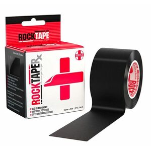 ROCKTAPE Kinesiologický tejp pro citlivou pokožku černý 5 m obraz