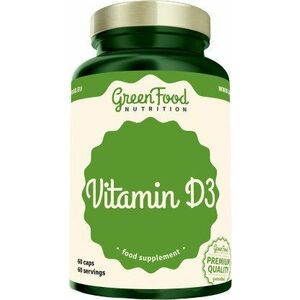 GREENFOOD NUTRITION Vitamin D3 60 kapslí obraz