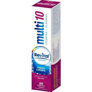 REVITAL Multi10 malina 20 šumivých tablet obraz