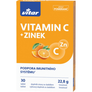 VITAR vitamin C + zinek 30 tablet obraz