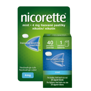 NICORETTE Mint 4 mg lisované pastilky, 40 pastilek obraz