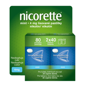 NICORETTE Nicorette® Mint 4 mg, 2 x 40 pastilek obraz