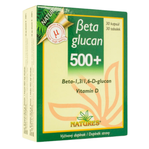 NATURES Beta Glucan 500 30 kapslí obraz