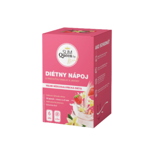 SLIM QUEEN Dietní nápoj, vanilka & jahoda 396 g obraz