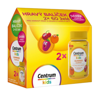 CENTRUM Kids Gummies Multifruit, Dárkové balení 2 x 60 tablety obraz