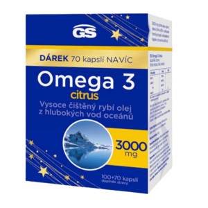 GS Omega 3 citrus 100 + 70 kapslí obraz