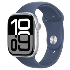 APPLE Watch Series 10 GPS 42mm Silver Aluminium Case with Denim Sport Band - M/L obraz