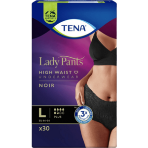 TENA Lady Pants Plus Noir Large Inkontinenční kalhotky 30 ks obraz