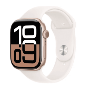 APPLE Watch Series 10 GPS + Cellular 46mm Rose Gold Aluminium Case with Light Blush Sport Band - M/L obraz