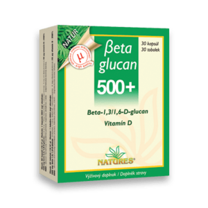 NATURES AID Beta Glucan 500+ 30 tobolek obraz