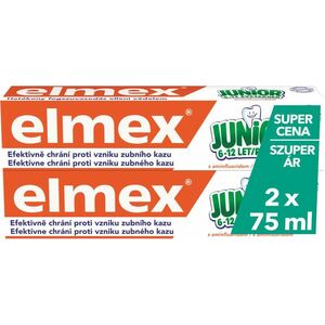 ELMEX Dětská zubní pasta Junior Duopack 2 x 75 ml obraz