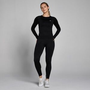 MP Women's Shape Seamless Long Sleeve Top - Black - XL obraz