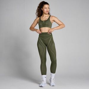 MP Women's Tempo Seamless Linear Leggings - Dark Olive - XL obraz