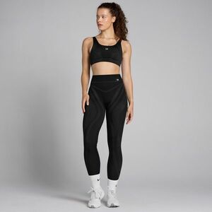 MP Women's Tempo Seamless Linear Leggings - Black - XS obraz